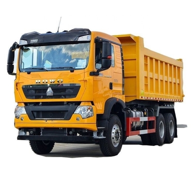 WEICHAI Μηχανή 400 HP 6X4 6.3m Dump Truck για 2 επιβάτες σε Εθνικό βαρύ φορτηγό