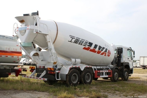 Εθνικό βαρύ φορτηγό HOWO 8X4 5.5 τετραγωνικό φορτηγό μετρητή σκυροδέματος χωρητικότητας 2-25m3