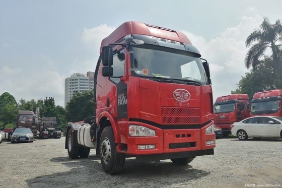 Χρησιμοποιούμενο φορτηγό Faw Jiefang J6M 350HP 4X2 Τρακτέρ βαρύ φορτηγό με εναέρια ανάρτηση και κάθισμα οδηγού