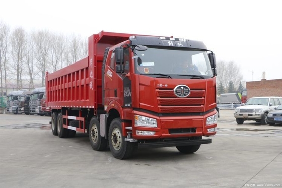 FAW Jiefang J6P βαρύ φορτηγό 500HP 8X4 8m Dump Truck με χωρητικότητα δεξαμενής καυσίμου 300-400L
