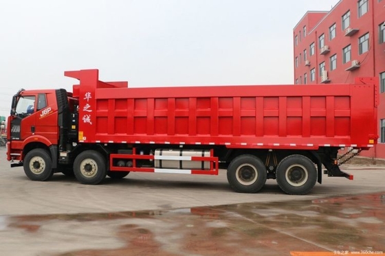 FAW Jiefang J6P βαρύ φορτηγό 500HP 8X4 8m Dump Truck με χωρητικότητα δεξαμενής καυσίμου 300-400L