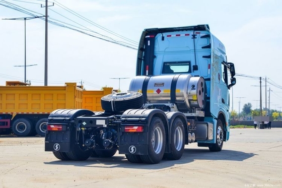 Shaanxi Qi Delong X6000 4*2 6*6 6*4 371 375 CNG LNG φορτηγό έλξης με κιβώτιο