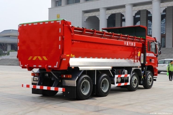 Τομέας βαρέος φορτηγό Shaanxi Auto βαρέος Carter 8X4 12 Προχωρητικό αριθμό μεταφοράς φορτηγό απορριμμάτων