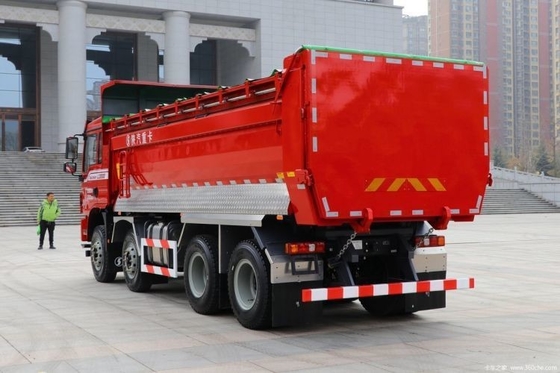Τομέας βαρέος φορτηγό Shaanxi Auto βαρέος Carter 8X4 12 Προχωρητικό αριθμό μεταφοράς φορτηγό απορριμμάτων