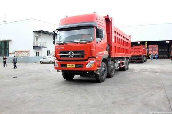 375HP 8X4 Dongfeng Εμπορικό Οχήμα 0km Αυτοκίνητο 8.6m Dump Truck με 451-500HP ίππους