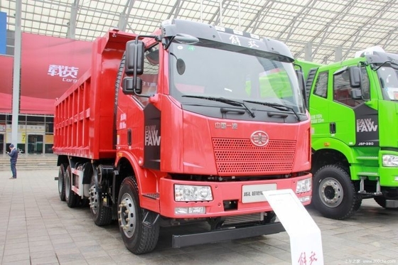Ζεστό FAW Jiefang J6L βαρύ φορτηγό 350hp 8X4 6X4 375hp Dump Truck με 360° πίσω κάμερα