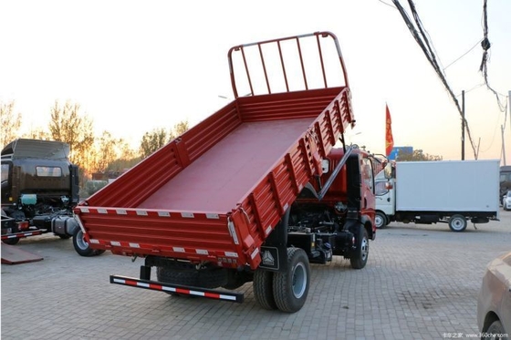 Μπουτίκ HOWO Humvee 129hp 4X2 4,15m Dump Trucks με χωρητικότητα δεξαμενής καυσίμου 100-200L