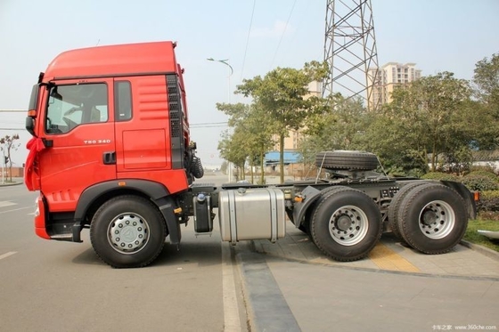 340 ίππους 6X4 χειροκίνητη μετάδοση Εθνικό βαρύ φορτηγό HOWO T5G Τρακτέρ φορτηγά