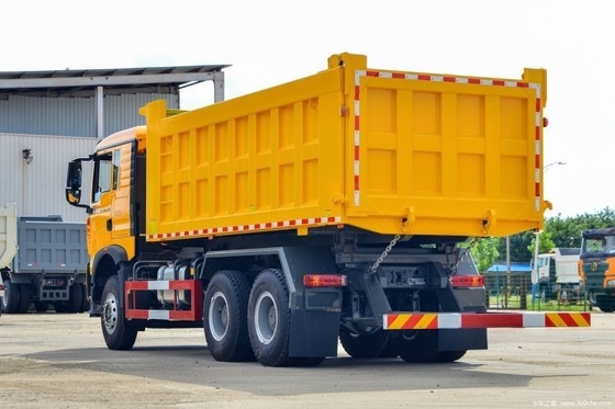 WEICHAI Μηχανή 400 HP 6X4 6.3m Dump Truck για 2 επιβάτες σε Εθνικό βαρύ φορτηγό
