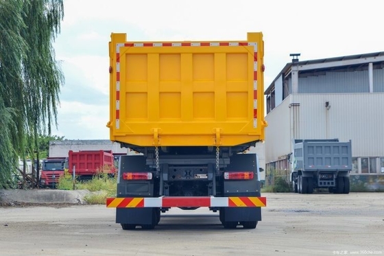 WEICHAI Μηχανή 400 HP 6X4 6.3m Dump Truck για 2 επιβάτες σε Εθνικό βαρύ φορτηγό
