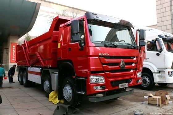 Σημαντικό μεταχειρισμένο μπουτίκ SINOTRUCK HOWO βαρύ φορτηγό 440 HP 8X4 φορτηγό 7.6m