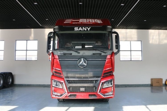 Τριάδα βαρέος φορτηγό 485 HP 6X4 ντίζελ φορτηγό κεφάλι με ανάρτηση αέρα Κάθισμα του οδηγού