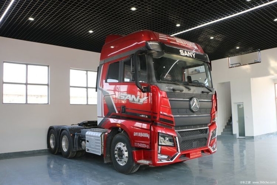 Τριάδα βαρέος φορτηγό 485 HP 6X4 ντίζελ φορτηγό κεφάλι με ανάρτηση αέρα Κάθισμα του οδηγού