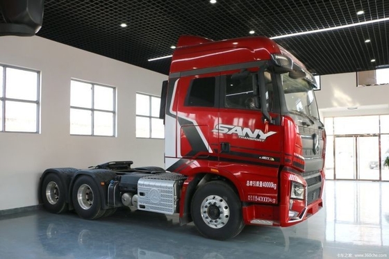 Τριάδα βαρέος φορτηγό 485 HP 6X4 ντίζελ φορτηγό κεφάλι με ανάρτηση αέρα Κάθισμα του οδηγού