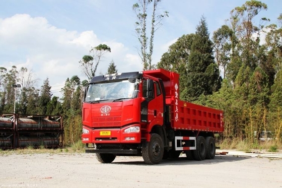 10 Αριθμός ελαστικού FAW Jiefang J6P βαρύ φορτηγό Νοτιοδυτική έκδοση 370HP 6X4 6.4m Dump Truck