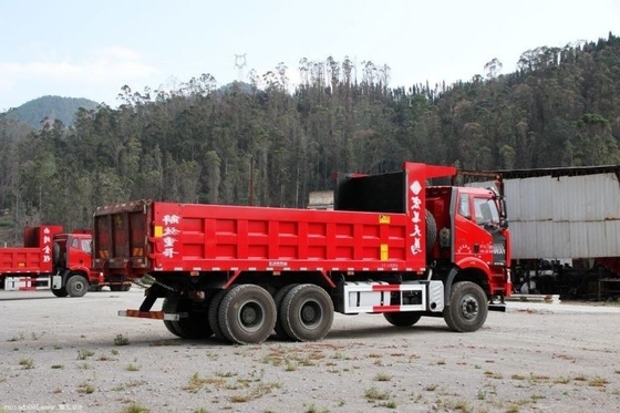 10 Αριθμός ελαστικού FAW Jiefang J6P βαρύ φορτηγό Νοτιοδυτική έκδοση 370HP 6X4 6.4m Dump Truck