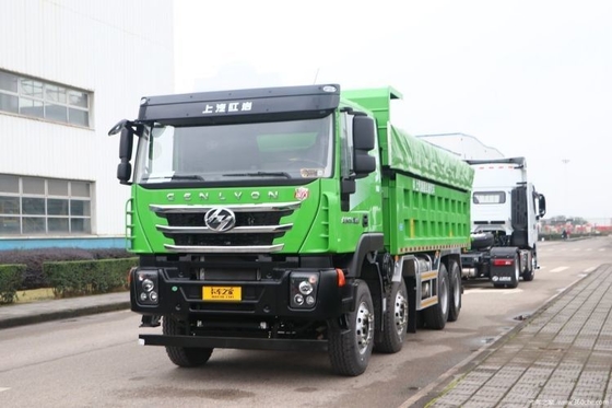 Ζεστό μεταχειρισμένο 0 χλμ Saic Hongyan Jieshi C6 460hp 8X4 6.7m AMT αυτόματο φορτηγό σκουπιδιών