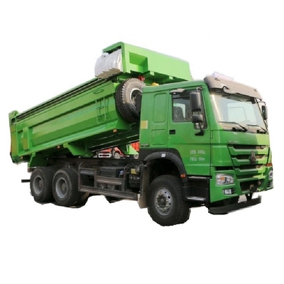 HOWO βαρύ φορτηγό 340 HP 6X4 6 M φορτηγό απορρίψεων με εναέρια ανάρτηση και σύστημα πολυμέσων