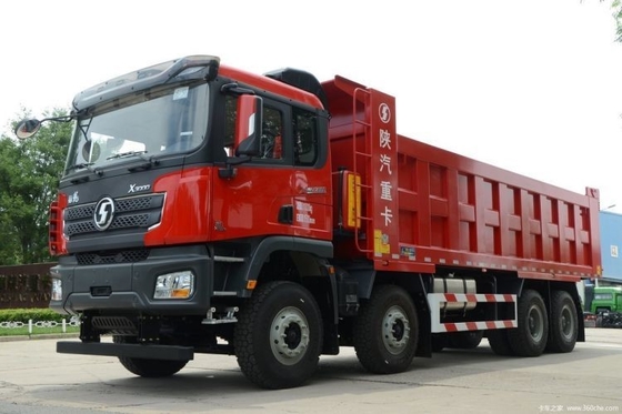 8m μήκος δεξαμενής φορτίου Shacman X3000 8X4 460 HP φορτηγό σκουπιδιών με 2 αντίστροφους αριθμούς βάρδιας