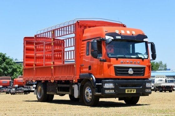 Χρησιμοποιημένο Sinotruk SITRAK G5 Μεσαίο φορτηγό 240HP 4X2 6.8m Φορτηγό τύπου πλέγματος Προσιτό