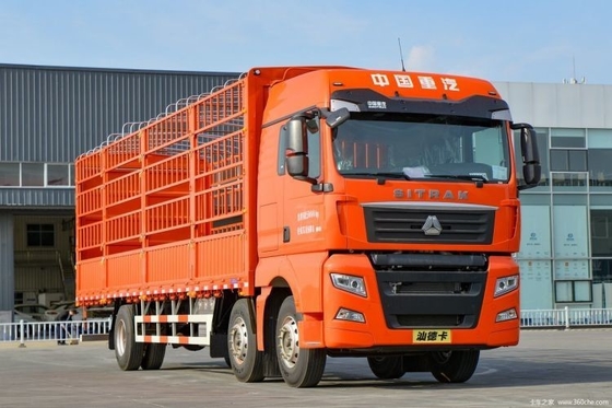 Χρησιμοποιούμενο Sinotruk SITRAK G7 330hp 6X2 8,6m Grid-Type Truck Φορτηγό φράχτη