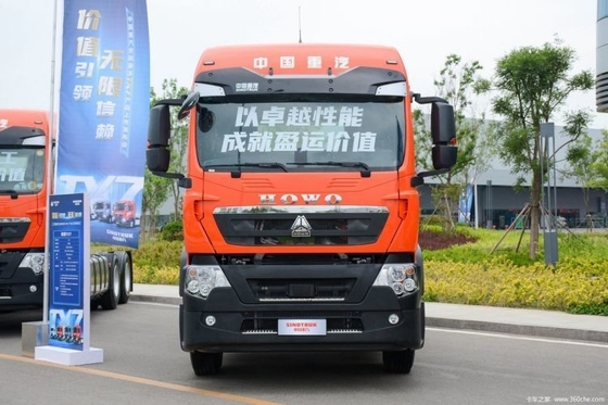 430 HP 6X4 Χρησιμοποιούμενο κεφάλι φορτηγού HOWO TX βαρύ ελκυστήρα φορτηγού με μεγάλη χωρητικότητα δεξαμενής καυσίμου