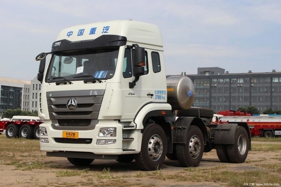 Εικονική οθόνη 380hp HOWO Hohan J7B βαρύ φορτηγό 6X4 ελκυστήρα κεφάλι φορτηγό με κινητήρα