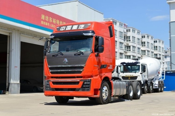 Φθηνό SINOTRUCK HOWO T7H 460 HP 6*4 4*2 Κεφαλή φορτηγού έλξης με χειροκίνητο παράθυρο