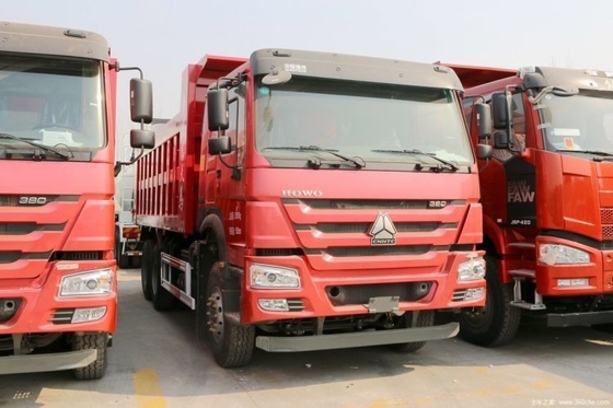 Εικονική οθόνη Ναι 6X4 6 Meter Τροχόφορα Sinotruk HOWO βαρύ φορτηγό 380 HP Χρησιμοποιημένο 0 KM αυτοκίνητο